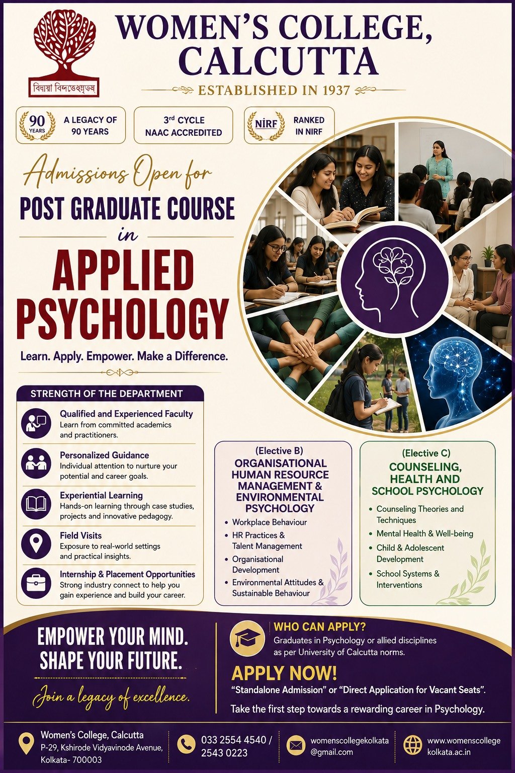 PG APPLIED PSYCHOLOGY